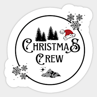 North Pole Christmas Squad Christmas Crew Christmas Tree Reindeer Xmas Santa Sticker